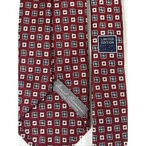 DANIEL CREMIEUX Sevenfold Men's Necktie LIMITED Luxury Geometric Red